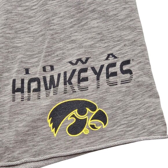 University of Iowa Hawkeyes Gray Mens Shorts Fleece Elastic Waist Size XL - Picture 2 of 8